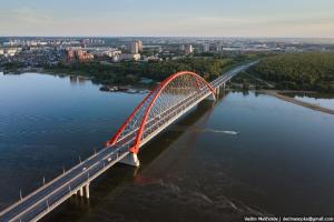 Бугринский мост - третий мост в Новосибирске