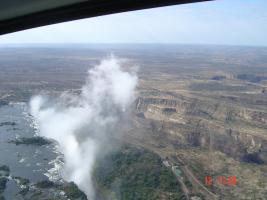 0022. Южная Африка. Водопад Виктория. Виды из вертолета.