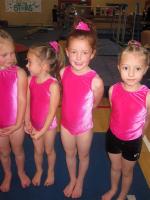 Cute little gymnastic girls