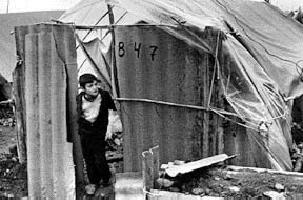 Азербайджанские беженцы, изгнанные из Карабаха армянскими оккупационными войсками