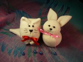 Кукольная мастерская: мягкая игрушка (коты, зайцы)