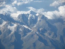 Armenia - Caucasian mnts. Illuminator Views - Вид на Кавказские горы с высоты самолётного полёта
