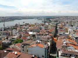 Турция. Стамбул. Панорама города с башни Галлов. (Turkey. Istanbul). 2012