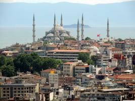 Турция. Стамбул. Панорама города с башни Галлов. (Turkey. Istanbul). 2012