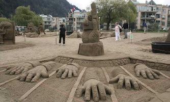 Sand Sculptures!