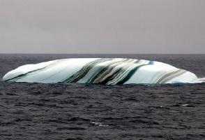 Striped Icebergs and Frozen Waves!