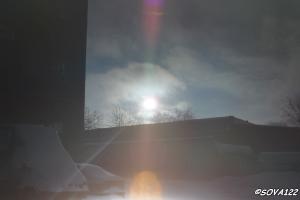 Затмение солнца 4.01.2011г в Зеленограде