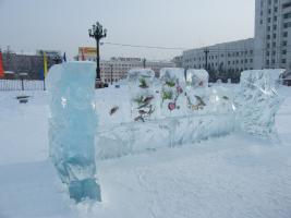 Хабаровск. Выставка ледяных скульптур. 2011