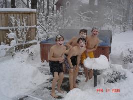 Snow boys fun
